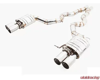 Meisterschaft Stainless GT Racing Axle Back Muffler 4x102mm Tips BMW M5 Sedan F10 12-15 - BM1211406