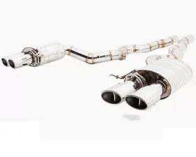 Meisterschaft Titanium GT Racing Axle Back Muffler 4x120x80mm Tips BMW M6 Coupe / Convertible 13-19