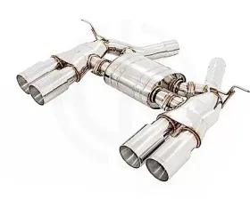Meisterschaft GT Racing Stainless Axle Back Muffler w/4x102mm Round Tips BMW M4 F82 S55 Turbo 15-20
