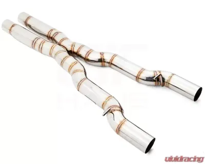Meisterschaft Stainless Steel Mid Resonator Delete X Pipe BMW 550i F10 Sedan 2011-2016 - BM1132001