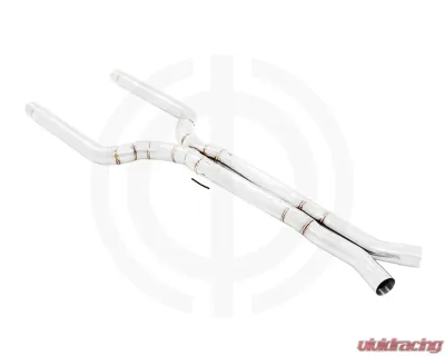Meisterschaft Stainless Steel LSR Mid Resonator Delete Pipes 90mm BMW M8 | M8c Coupe/Cabriolet 2020+ - BM4613000