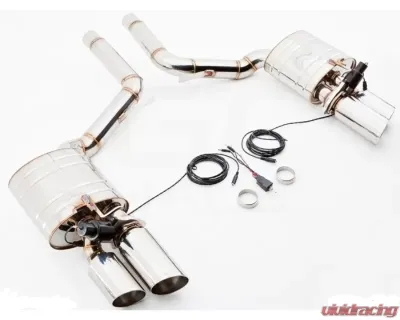 Meisterschaft Titanium OEC Original Equipment Control Porsche 2x(102+90mm) Round Split Tips Panamera Sedan V8 SWB 2010-2016 - PO0812707
