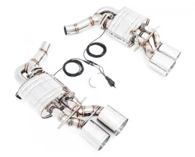Meisterschaft Stainless Steel GTC EV Control Exhaust with 2x120+102mm Tips Maserati Ghibli Sedan S | SQ4 14-16