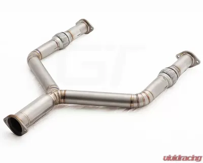 Meisterschaft Titanium Front Y-Pipe Collector Section Infiniti Q50 Sedan Red Sport V6 Turbo 14-18 - NI0704011