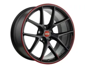 BBS Wheels CI-R Wheel Nurburgring Edition 20x10 5x112 25mm Satin Black Red Rim