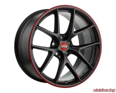 BBS Wheels CI-R Wheel Nurburgring Edition 19x8.5 5x112 45mm Satin Black Red Rim - CI2103NE