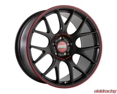 BBS Wheels CH-R Nurburgring Edition 19x8.5 5x112 32mm Satin Black Red Rim - CH126NE