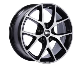 BBS SR Wheel 17x7.5 5x100 37mm Volcano Grey with Diamond-Cut Face