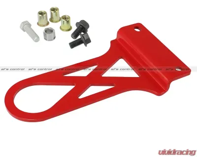 aFe POWER Control PFADT Series Red Front Tow Hook Chevrolet Corvette C5 97-04 - 450-401002-R