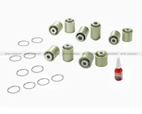 aFe Power Control PFADT Series Steel Frame Drag Rear Solid Spherical Control Arm Bearings Set Chevrolet Corvette C5 | C6 97-13