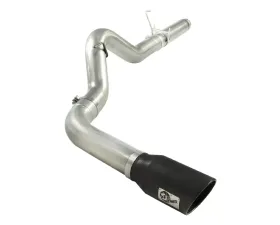 aFe Power ATLAS 5 Inch DPF Back Aluminized Steel Exhaust Black Tip Dodge Ram Diesel 6.7L 2500 | 3500 07-12
