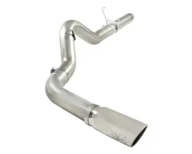 aFe Power Mach Force XP 5 Inch Stainless DPF Back Exhaust with Polished Tip Dodge Ram Diesel 6.7L 2500 | 3500 07-12