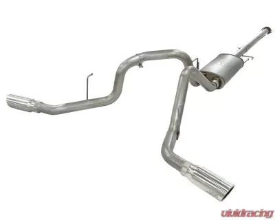 aFe Power Mach Force XP 3 Inch Catback Stainless Steel Dual Exhaust System Ford F-150 EcoBoost 11-14 - 49-43056-P