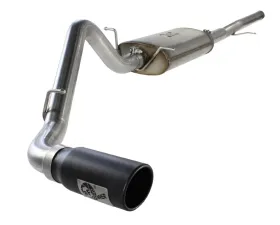 aFe Power Mach Force XP Catback Exhaust Wrinkle Black Tip Chevrolet Silverado | GMC Sierra 1500 5.3L | 6.2L 14+