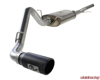 aFe Power Mach Force XP Catback Exhaust Wrinkle Black Tip Chevrolet Silverado | GMC Sierra 1500 5.3L | 6.2L 14+ - 49-44038-B