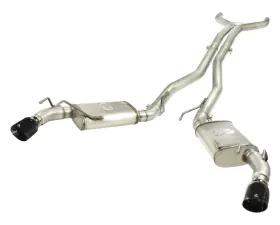 aFe Power Mach Force XP 3 Inch Catback Exhaust System w/Black Tips Chevrolet Camaro V8 10-13
