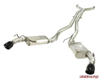 aFe Power Mach Force XP 3 Inch Catback Exhaust System w/Black Tips Chevrolet Camaro V8 10-13 - 49-44039-B