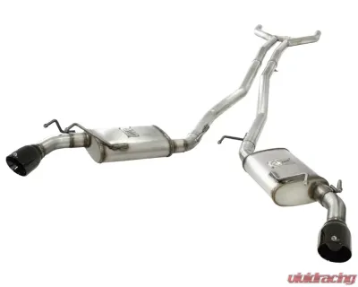 aFe Power Stainless Steel 2.5 Inch Catback Exhaust w/Black Tip Chevrolet Camaro V6 10-13 - 49-44042-B