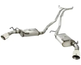 aFe Power Stainless Steel 2.5 Inch Catback Exhaust w/Polished Tip Chevrolet Camaro V6 2010-2013