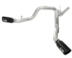 aFe Power Mach Force XP Stainless Steel DPF Back Exhaust with Black Tip Chevrolet Silverado | GMC Sierra 2500/3500 11-13