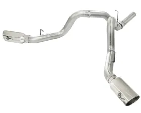 aFe Power Mach Force XP Stainless Steel DPF Back Exhaust with Polished Tip Chevrolet Silverado | GMC Sierra 2500/3500 11-13
