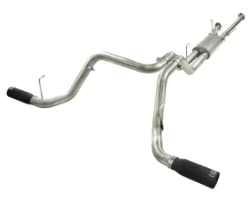 aFe Power Mach Force XP Catback Exhaust w/Black Tips Toyota Tundra V8 10-13
