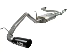 aFe Power MachForce XP Stainless Steel Catback Exhaust System Black Tip Nissan Titan V8-5.6L 04-12