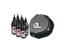 aFe Power Rear Differential Cover Machined Pro Series Dodge Diesel Trucks 03-05 with Gear Oil 6 QT.