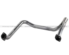 aFe Power Twisted Steel 2-1/2in Stainless Steel Exhaust Y-Pipe Jeep Wrangler V6 3.6L Auto Trans 12-14