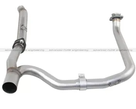 aFe Power Twisted Steel 2-2.5in Loop Delete Downpipe & Y-Pipe Jeep Wrangler V6-3.6L 4 Dr 12-14
