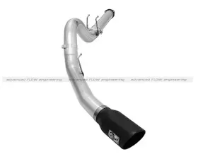 aFe Power ATLAS 5 Inch Back Aluminized Steel Exhaust System with Black Tip Ford F-250/F-350 6.7L V8 2015