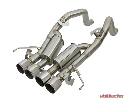 aFe Power MACH Force-Xp 3" to 2-1/2" 304 Stainless Steel Axle-Back Exhaust System Chevrolet Corvette | C7 | Factory style NPP | AFM Valves | 14-17 - 49-34056-P