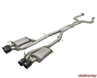 aFe Power MACH Force-Xp 3" 304 Stainless Steel Catback Exhaust System Cadillac ATS-V | V6 | 3.6L | Equipped w/Polished Dual Mode Exhaust Valves 16-19 - 49-34078-B