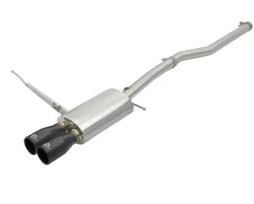 aFe Power Mach Force Xp 2.5 inch 304 Stainless Steel Catback Exhaust System w/Black Tips Mini Cooper S 2.0T F56