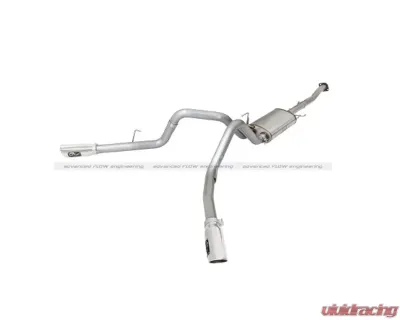 aFe POWER Mach Force-Xp 3 inch Catback Stainless Steel Dual Side-Exit Exhaust System w/Polished Tips Ford F-150 2015-2022 - 49-43070-P