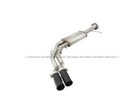 aFe Power Rebel Series Catback 3 inch into 2.5 inch Front Side Exit Stainless Steel Exhaust System w/Black Tips Ford F-150 Raptor 10-14