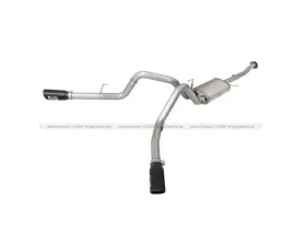 aFe Power Mach Force-Xp 3 inch Catback Stainless Steel Dual Side-Exit Exhaust System w/Black Tips Ford F-150 2015-2022