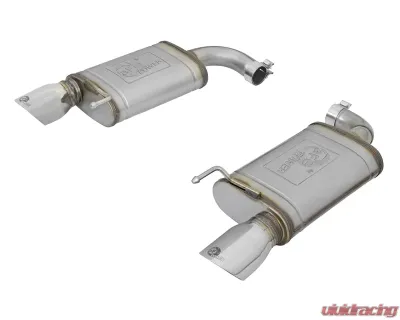 aFe Power Mach Force XP 2-1/2" 409 Stainless Steel Axle-Back Exhaust System Ford Mustang 2015-2022 - 49-43085-P