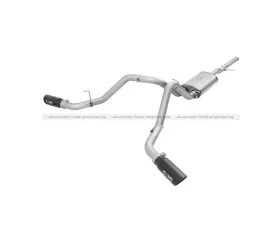 aFe Power Mach Force-Xp 3 inch Catback Stainless Steel Dual Exhaust System w/Black Tips GM Silverado and Sierra 1500 14-15