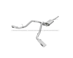 aFe Power Mach Force-Xp 3 inch Catback Stainless Steel Dual Exhaust System w/Polished Tips GM Silverado and Sierra 1500 14-15