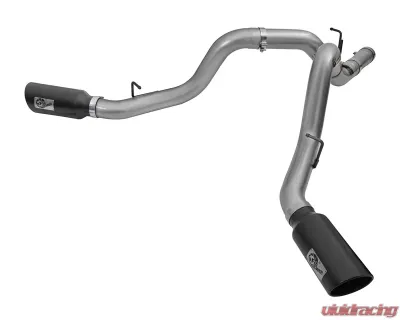 aFe Power Large Bore-HD 4" 409 Stainless Steel DPF-Back Exhaust System Chevrolet Silverado | GMC Sierra 2500/3500 V8/6.6L/LML 2016 - 49-44080-B