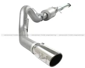 aFe Power ATLAS 4in Aluminized Catback Exhaust System w/Polished Tip Ford F-150 EcoBoost V6 3.5L 11-14