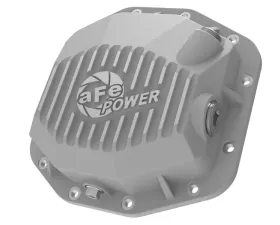 aFe Power Street Series Rear Differential Cover Raw w/ Machined Fins Jeep Wrangler JL V6 3.6L 2018-2024