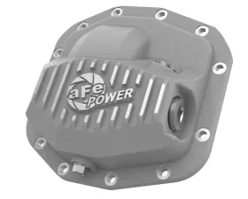 aFe Power Street Series Front Differential Cover Raw w/ Machined Fins Jeep Wrangler JL V6 3.6L 2018