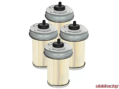 aFe Power Pro GUARD D2 Fuel Filter GM Diesel Trucks 92-00 V8-6.2L/6.5L (td) 4 Pack - 44-FF001-MB