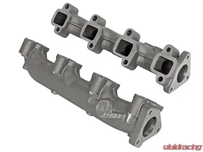 aFe Power BladeRunner Ported Ductile Iron Exhaust Manifolds GM Diesel Trucks 01-16 V8-6.6L (td) LLY/LBZ/LMM/LML - 46-40024