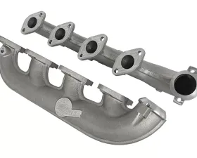 aFe Power BladeRunner Ported Ductile Iron Exhaust Manifolds Ford Diesel Trucks 03-07 V8-6.0L (td)