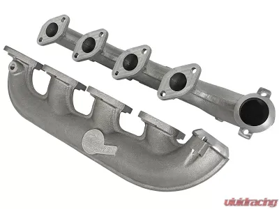 aFe Power BladeRunner Ported Ductile Iron Exhaust Manifolds Ford Diesel Trucks 03-07 V8-6.0L (td) - 46-40094