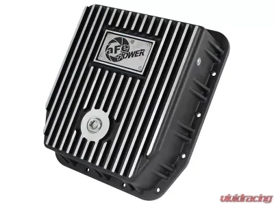 aFe Power Transmission Pan for Ford Trucks 93-08 AODE/4R70W, 2 Quart Capacity, Aluminum - 46-70222