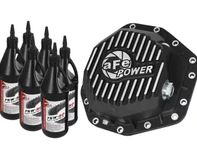 aFe Power Rear Differential Cover, Machined Fins; Pro Series w/ Gear Oil Ford F-250/F-350 2017 V8-6.7L (td) Dana M275-14